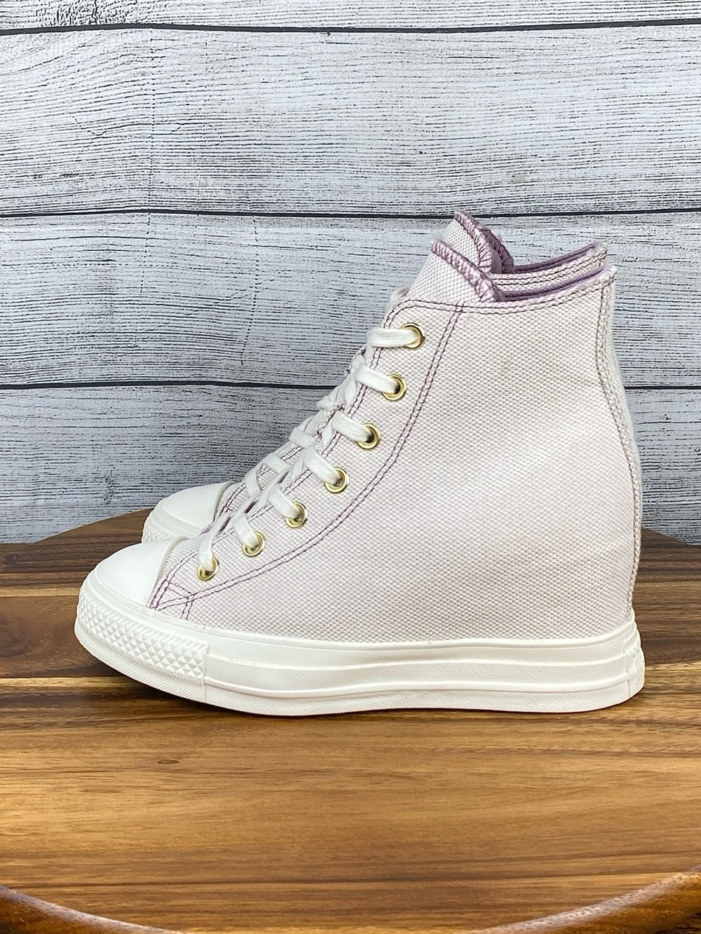Converse Chuck Taylor All Star Wedge Platform High Light Pink Shoe Women Size 7
